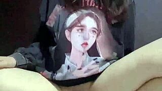 backstage she fingers herself until MASSIVE SQUIRT sprays everywhere in 2025