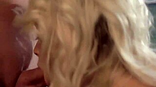 she seduces him in cfnm with handjob blowjob leading to facial cumshot swallow