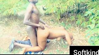 stepsis drags me into the bush for a wild ride on my long throbbing dick