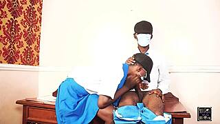 classroom quickie turns rough with bent over doggystyle pussy pounding and cumshot