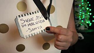 santa's dirty gift unwraps as astarioth tests the hottest 2025 sextoy for christmas dripping wet