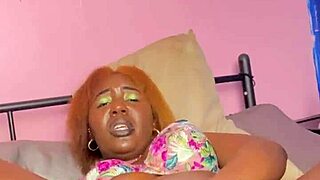 bedroom solo drips creamy pussy juices from wet homemade toy play