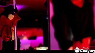 zara and amabella grind on the dance floor then fuck with a strapon in the club