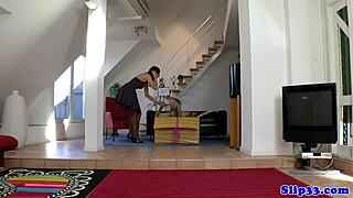 uk teen and milf share old man's throbbing cock blowjob