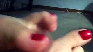 amateur wife gives him a relaxing foot session