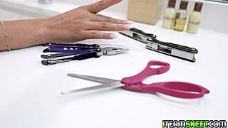 rachel rivers drools on big cock handjob deepthroat then rides teen cowgirl style