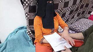 did her teacher stuff that pakistani hijab pussy deep?