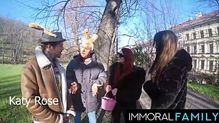 Mia Trejsi Double Dicked Egg Hunt Pussy Slam.