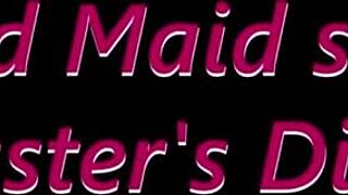 Naked maid's heart races serving master's huge throbbing dick eagerly