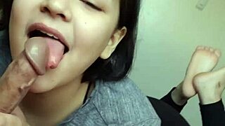 Native American Babe Deepthroats Huge Cock Swallows Massive Cumload