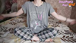 blonde babe teases puffy nipples slow till her skinny body shakes in massive orgasm