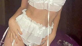 What secrets hide in this teen's hot young pussy play?