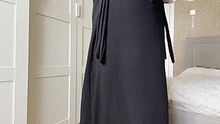 Arab Khalifa's stockings JOI teases stepson hard