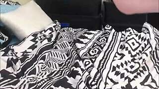 Skinny Shemale Shoves Huge Dildo Deep in Tight Ass!