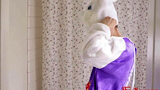 stepmom and stepdaughter get tricked by stepson into easter taboo threesome fuckfest.