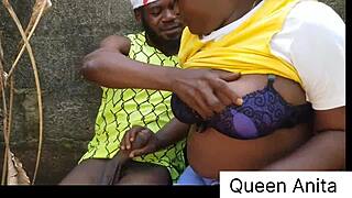 Queen Anita unwraps Christmas BBC gift for farm doggystyle pounding and cumshot