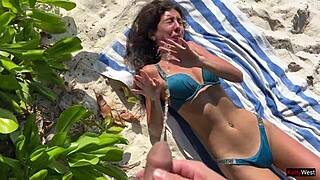 ever imagine pissing on a shocked beach babe in public then fucking her wet pussy?