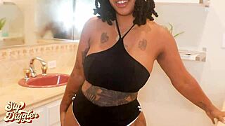 will the ebony cleaning lady scream riding huge cock with spoiled princess?