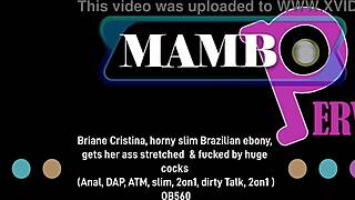 slim brazilian ebony briane cristina takes anal dap and atm in dirty 2on1