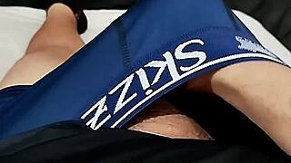 aw fuck my tiny foreskin dick cums watching neighbor's wet pussy squirt part 8