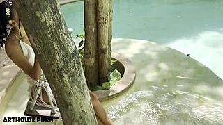 Latina Milks Pussy Feet Loads