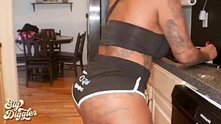 will the ebony cleaning lady scream riding huge cock with spoiled princess?