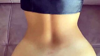 Hey, wanna see this hot teen ride big cock quick in leather pov?