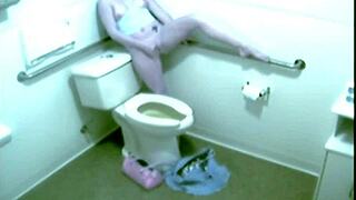 cute blonde sneaks horny fingering outdoors on hidden cam