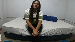 this stunning young latina teen arrives eager to fuck me deep and hard in pov casting