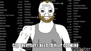 this coomer music video pays homage to xvideos users with asian blonde cum vibes