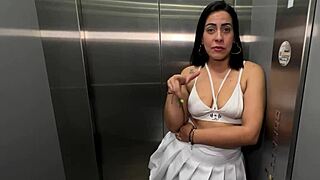 latina milf neighbor kylei ellish takes sr matamorros bbc raw in office elevator begging for creampie