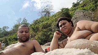 damn i'm at praia de abrico showing off my huge pussy and everyone's staring...