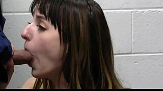 hey birthday girl thief caught by mall cop you wanna fuck your way out of jail in the garage?