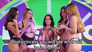 rafaela lima and friends gulp giant cock deep