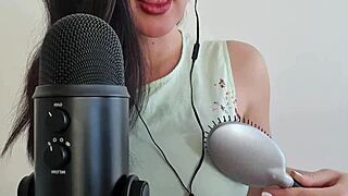 brushing my long hair then shoving it deep in my pussy asmr ughh