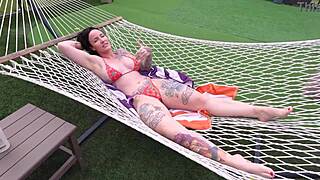 MY STEP-SON RUBS LOTION ON MY TATS then bends me over for hardcore MILF fuck