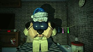ROBLOX SLUT TAKES MONSTER COCK POUNDING AND CUMS EVERYWHERE!