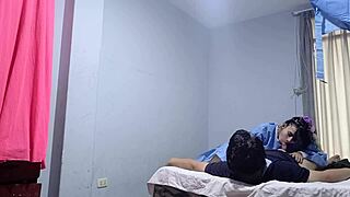 amateur peruvian nurse starts treatment but ends with my cock deep in her shaved wet pussy