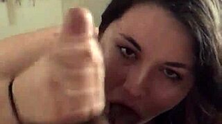 ebony babe deepthroats big black cock until massive facial covers her face