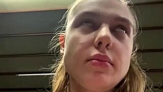 teens squirt wildly during extreme gym fuck session