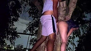 We Almost Got Caught BENT OVER DOGGY in Public with Big Ass Brazilian Trans