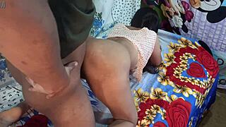 Ever wonder how a chubby desi bhabhi sneaks rough doggy sex with her husband's friend behind his back?