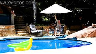 hey emma haize you deepthroat that huge cock so good poolside in pov before taking the facial