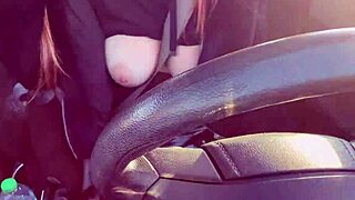 artemisia love cruises los angeles flashing huge italian milf tits in traffic