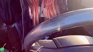 artemisia love cruises los angeles flashing huge italian milf tits in traffic