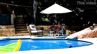 hey emma haize you deepthroat that huge cock so good poolside in pov before taking the facial