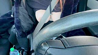 artemisia love cruises los angeles flashing huge italian milf tits in traffic