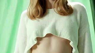 bold russian model bares feet in fancy lingerie panties sexy underwear curves waiting to be touched