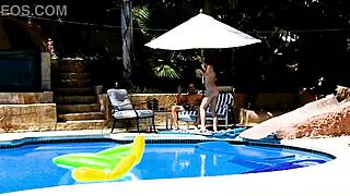 hey emma haize you deepthroat that huge cock so good poolside in pov before taking the facial