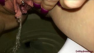 Ever wonder how horny milf goddess dirty talks wet pussy from toilet panties?